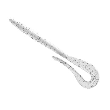 Grub Libra Lures Bass Crazy Tail Worm, Culoare Silver Pearl, 14cm, 8buc/plic