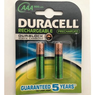 Baterie Duracell Recharge Turbo AAA, 800mAh, 2buc/blister