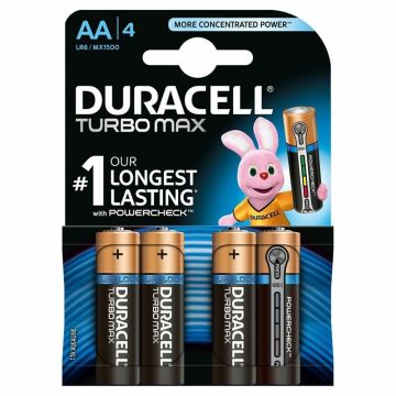 Baterie Duracell Turbo Max LR6 (AA) 1.5V, 4buc/blister