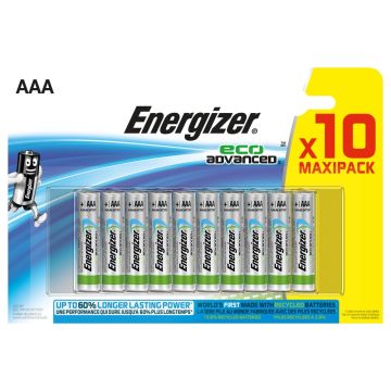 Baterie Energizer Eco Advanced AAA 1.5V, 10buc/set