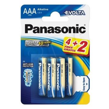 Baterie Panasonic Evolta LR03 (AAA) 1.5V, 6buc/blister