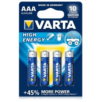 Baterie Varta High Energy AAA 1.5V 4buc/set