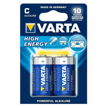Baterii Alcaline Varta High Energy C (R14) Blister 2buc