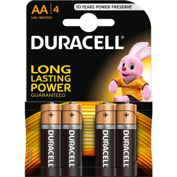 Baterii Duracell LR6 AA 1.5V 4buc/set