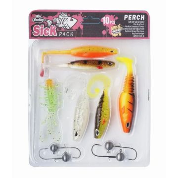 Set Naluci Berkley Sick Pack Perch, 7-9cm, Mix Colours, 10buc/blister