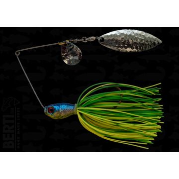 Bertilure Spinnerbait Colorado Nr.2 Salcie Nr.2 14g Skirt Siliconic Lime - Chartreuse