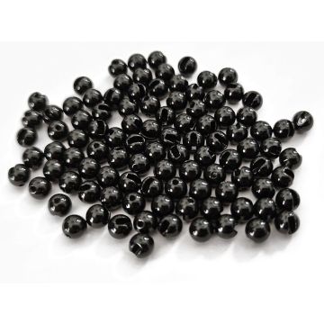 Bile din Tungsten Slotted Beads Black Painting, 10buc/plic