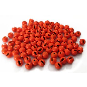 Bile din Tungsten Slotted Beads Fluo Orange, 10buc/plic