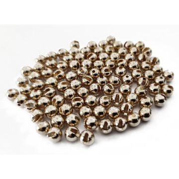 Bile din Tungsten Slotted Beads Plated Gold, 10buc/plic