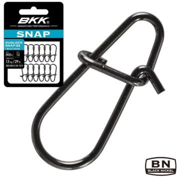 Agrafa BKK Duolock Snap, Black Nickel, 12buc/plic