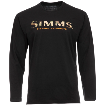 Bluza Simms Logo Shirt Long Sleeve, Black