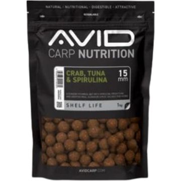 Boilies Avid Carp Crab Tuna & Spirulina Boilies, 1kg