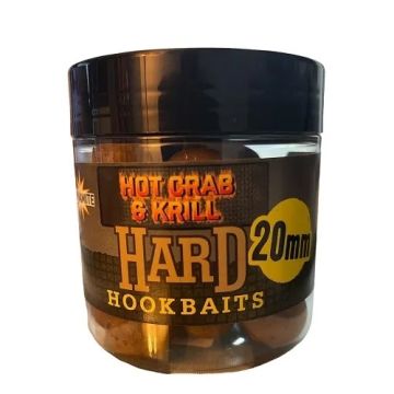 Boilies de Carlig Intarite Dynamite Baits Hot Crab & Krill Hard Hookbaits, 20mm