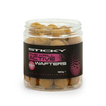 Boilies de Carlig Sticky The Krill Active Wafters, 130g
