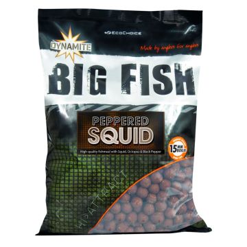 Boilies Dynamite Baits Peppered Squid Boilies, 5kg