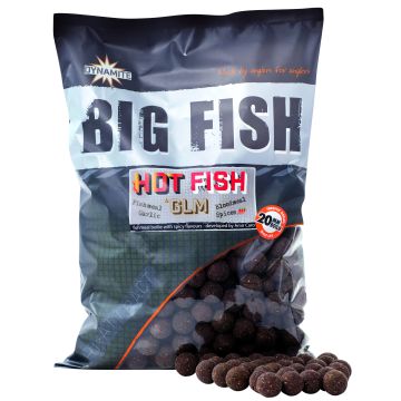 Boilies Dynamite Baits Hot Fish & GLM, 1.8kg