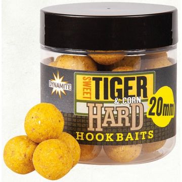 Boilies de Carlig Dynamite Baits Sweet Tiger & Corn Hard Hookbaits, 20mm