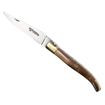 Briceag Laguiole en Aubrac Classic Pocket Knife, Walnut Wood, 12cm, Brown