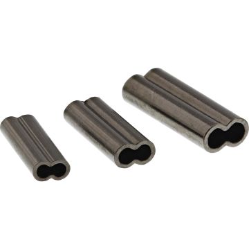 Bride Duble Westin Double Wire Crimp, Black Nickel, 20buc/plic