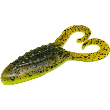 Broasca Strike King Gurgle Toad, Green Pumpkin Chartreuse Belly, 9.5cm, 5buc/plic