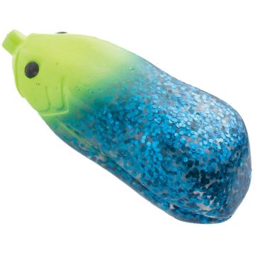 Broasca  Tiemco Vajra Frog HSP-55, Yellow HeadBlue Glitter, 5.5cm, 16.5g