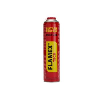 Butelie Spray Gaz Flamex 330g, cu Valva 7/16, pentru Aragaz Camping, 600ml