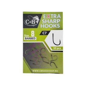 Carlige C&B C7 Extra Sharp, 10buc/plic