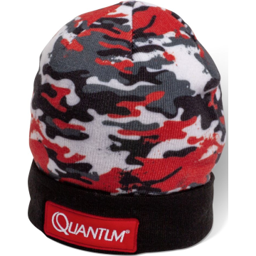 Caciula Quantum Camo Winter Cap, Black/Red/Camo