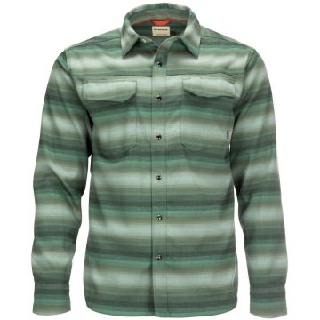 Camasa Simms Gallatin Flannel Shirt Moss Stripe