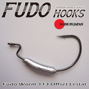 Carlig Fudo Worm 113 Offset Lestat Nr.5/0, 4buc/plic