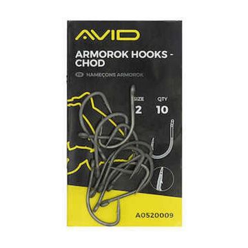 Carlige Avid Armorok Hooks Chod Barbless, 10buc/plic