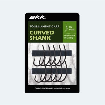 Carlige BKK Tournament Carp Curved Shank SS, 10buc/plic