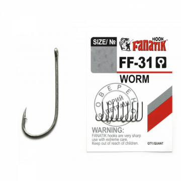 Carlige Fanatik FF-31 Worm, Black Chrome