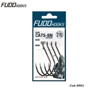 Carlige Fudo Catfish CATS-BN, Black Nickel