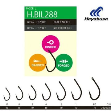 Carlige Hayabusa BIL288 Nonreflect, Black Nickel, 10buc/plic