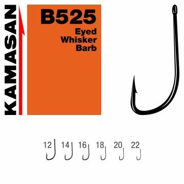 Carlige Kamasan B525 Whisker Barb, 10buc/plic