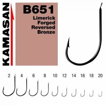 Carlige Kamasan B651 Limerick, 10buc/plic