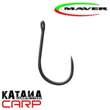 Carlige Maver Katana Competition Carp KC05B Barbless, 15buc/plic