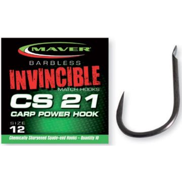 Carlige Maver Seria Invincible CS21 Carp Power, 10buc/plic