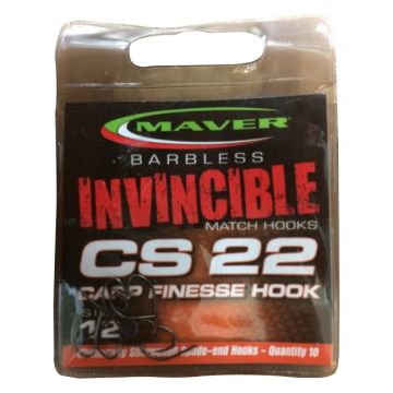 Carlige Maver Seria Invincible CS22 Carp Finesse, 10buc/plic