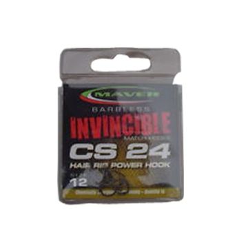 Carlige Maver Seria Invincible CS24 Hair Rig Power, 10buc/plic