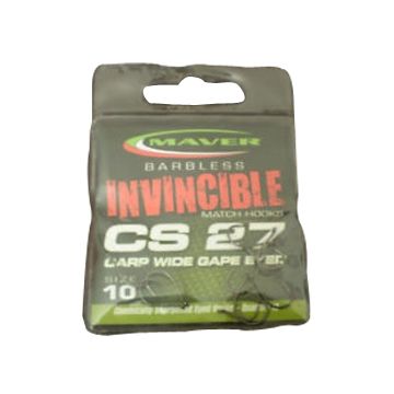 Carlige Maver Seria Invincible CS27 Carp Wide Gape, 10buc/plic