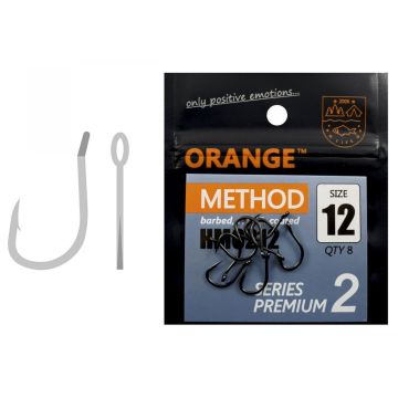 Carlige Orange Fishing Method Hook Series 2, 8buc/plic