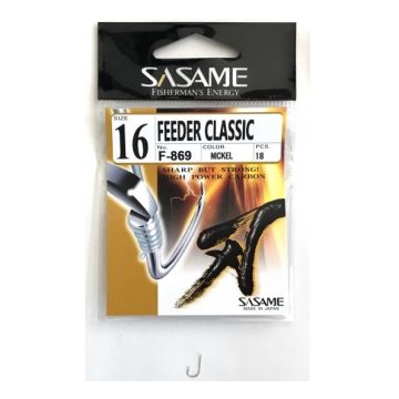 Carlige Sasame F-869 Feeder Classic, 18buc/plic
