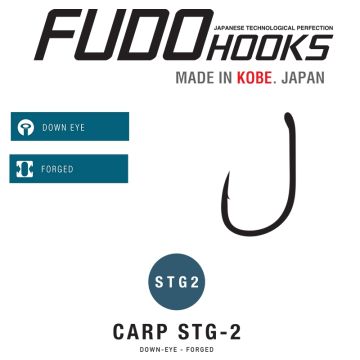 Carlige Fudo Carp STG-2, Black Nickel