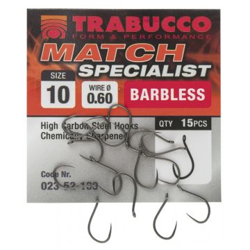 Carlige Trabucco Match Specialist, 15 buc/plic