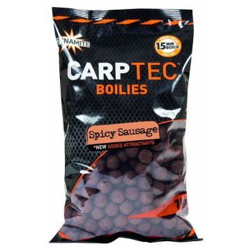 Boilies Dynamite Baits CarpTec, 20mm, 1.8kg/punga Spicy Sausage