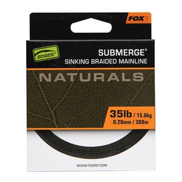 Fir Fox Submerge Naturals Sinking Braid Mainline, Naturals Green, 300m