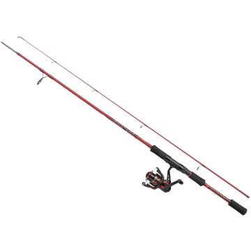 Combo Spinning Mitchell Tanager 2 Red, Lanseta Tanager 2 Red 1.80m/5-15g/2buc + Mulineta Tanager Red 1000FD