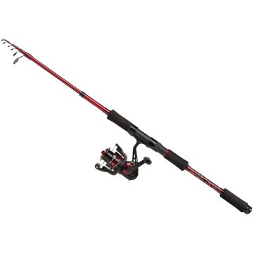 Combo Spinning Mitchell Tanager 2 Red Tele, Lanseta Tanager 2 Red 2.40m/10-30g + Mulineta Tanager Red 2000FD